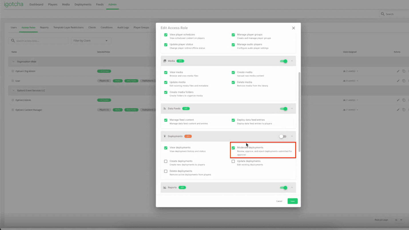 Moderate Deployments