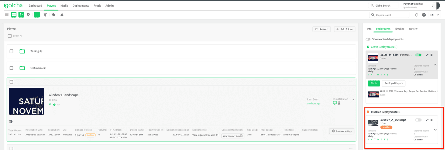 Disable Deployment Image 1